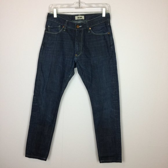 ACNE Jeans Mens Sz 29/32 (Actual 29/29) Dark Wash ACNE Jeans Mens Sz 29/32 (Actual 29/29) Dark Wash